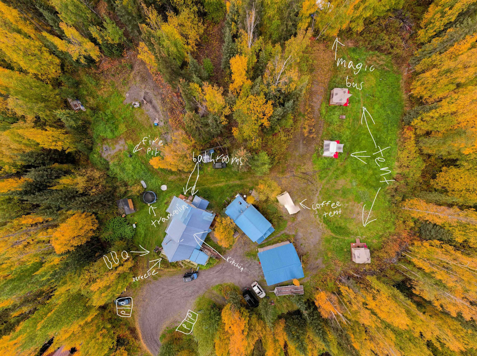 Moose On The Loose Chalet aerial view