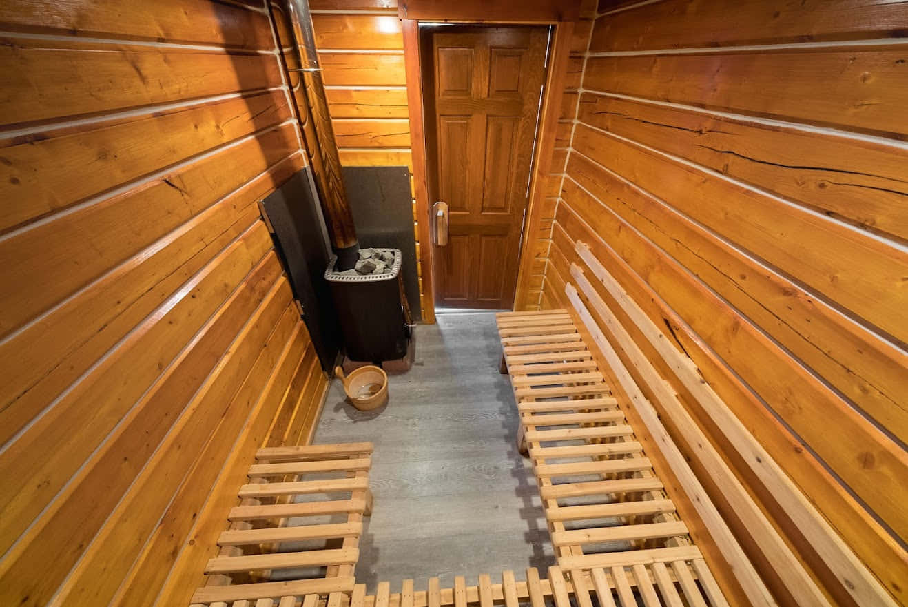 סאונה מחוממת עץ