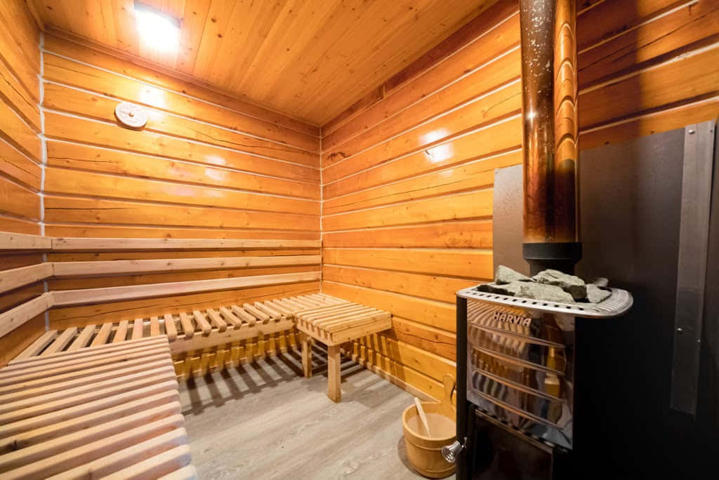 סאונה מחוממת עץ - 4