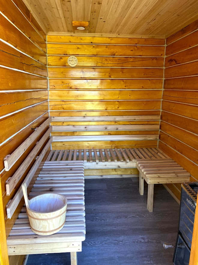 סאונה מחוממת עץ - 5