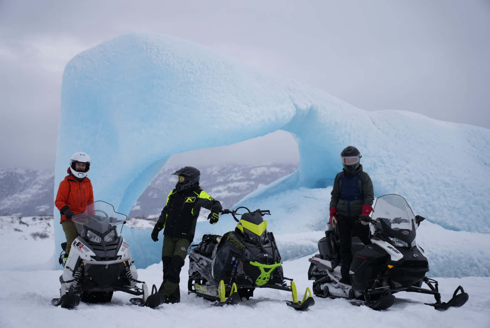 אופנוע שלג לקרחון